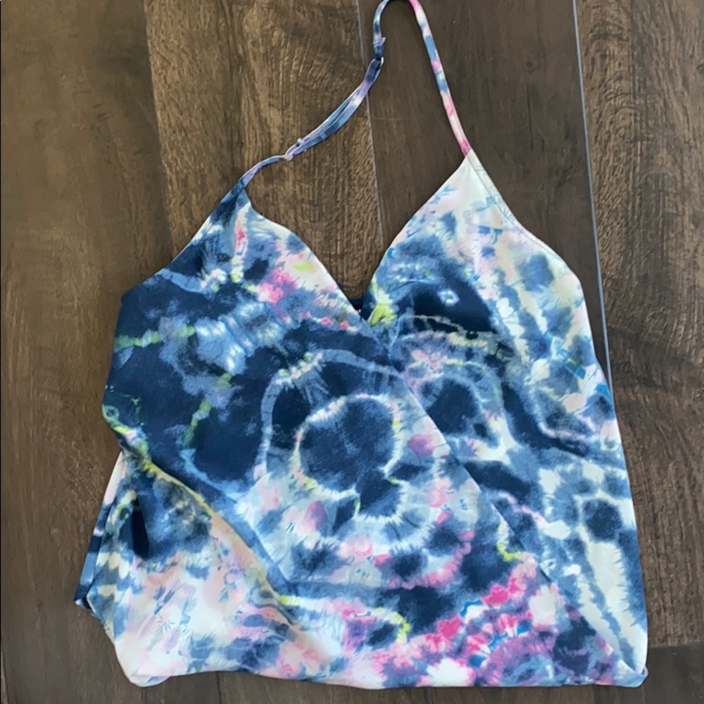 Bloomingdales low back halter top by Aqua